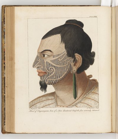 Head of Otegoongoon, Illustration from A Journal of a Voyage to the South Seas: In His Majesty